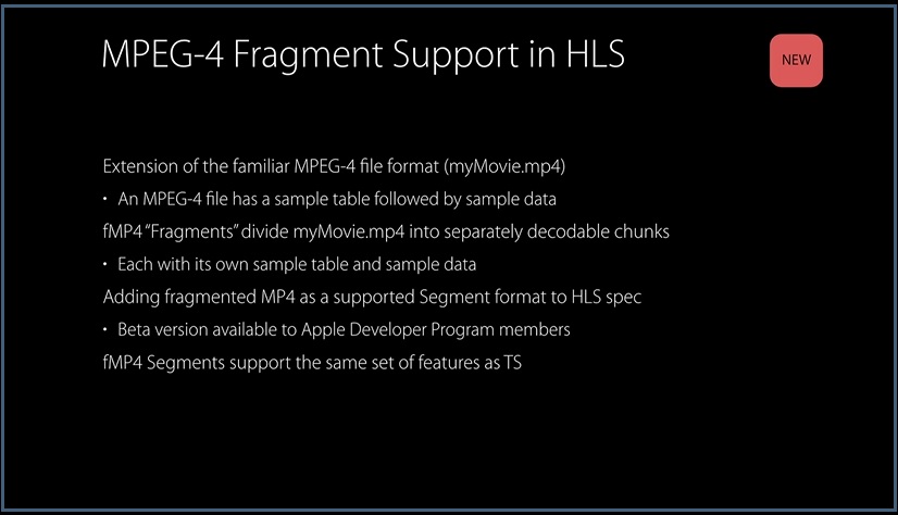 WWDC2016 HLS fMP4