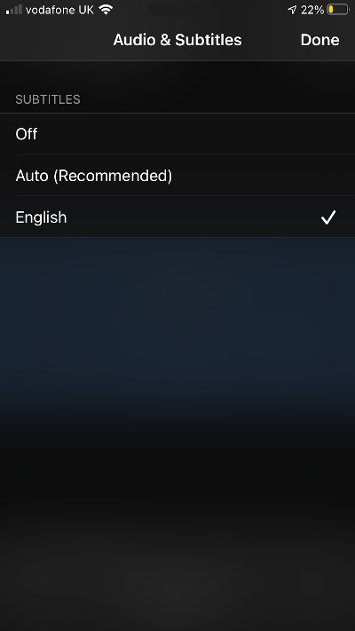 Subtitles on iOS