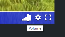 New volume control