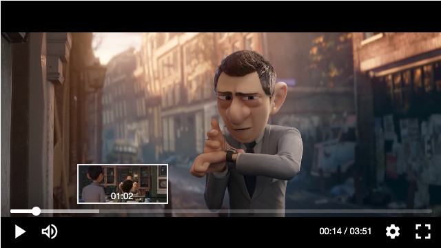 Responsive HTML5 video player