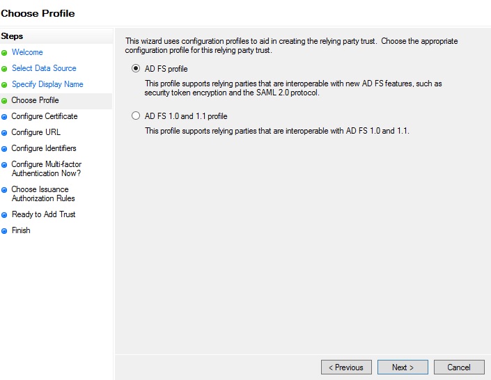 AD FS profile