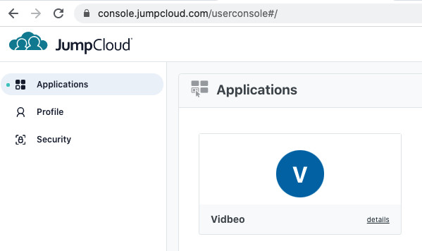 JumpCloud vidbeo app